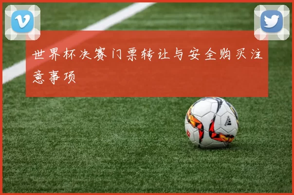 世界杯决赛门票转让与安全购买注意事项